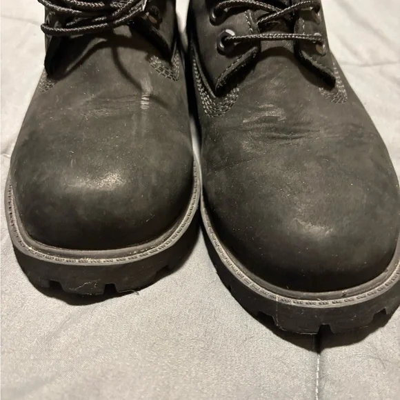 TIMBERLAND YOUTH Black Premium Waterproof Boots Size 3 Youth